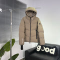 Moncler Quilted Sand Beige Hooded Puffer Jacket