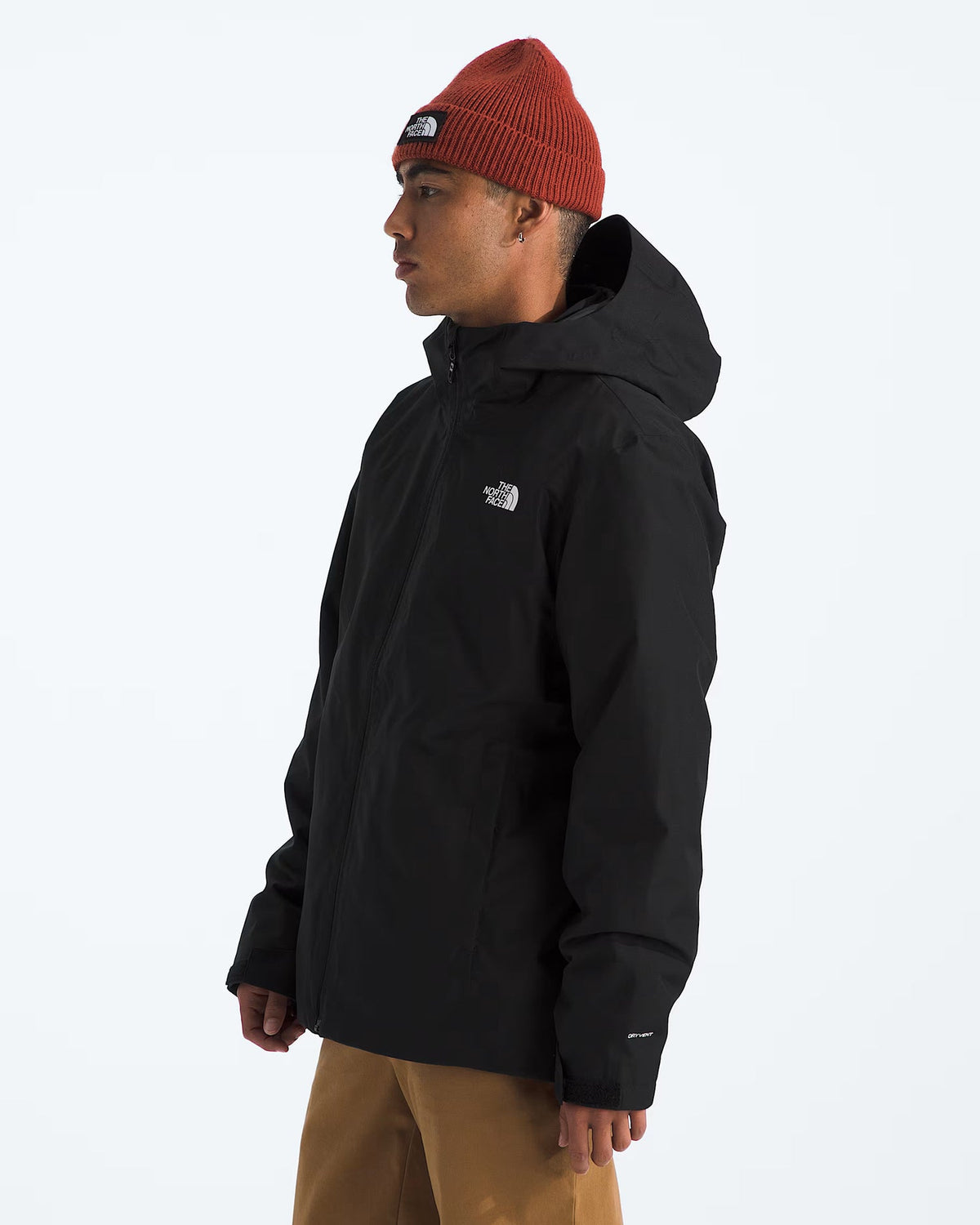 The North Face Black Hooded Zip-Front Jacket
