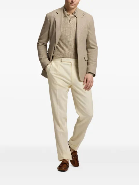 Ralph Lauren Purple Label textured two-button blazer