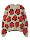 Kenzo flower intarsia-knit jumper