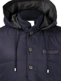 Gran Sasso hooded button-fastening gilet