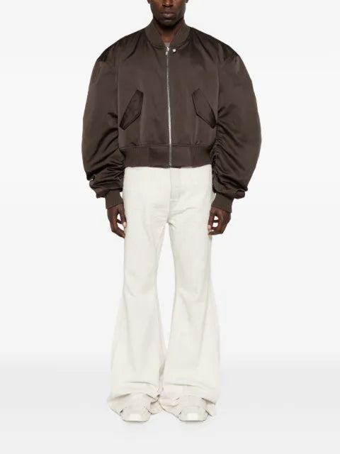 Rick Owens ruched Flight bomber jacket