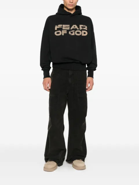 Fear Of God logo hoodie