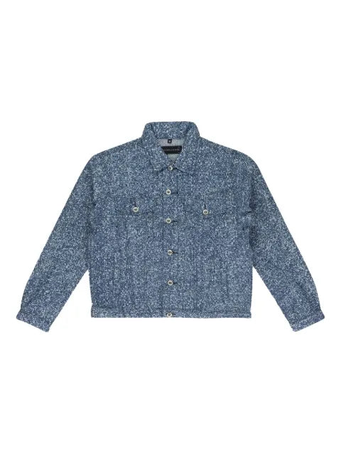 Who Decides War woven trucker jacket