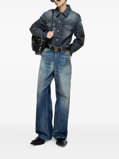 Acne Studios patchwork denim jacket