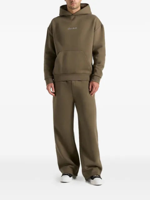 Manière De Voir JS001 in olive Signature relaxed-fit hoodie