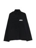 Balenciaga distressed zipped sweatshirt