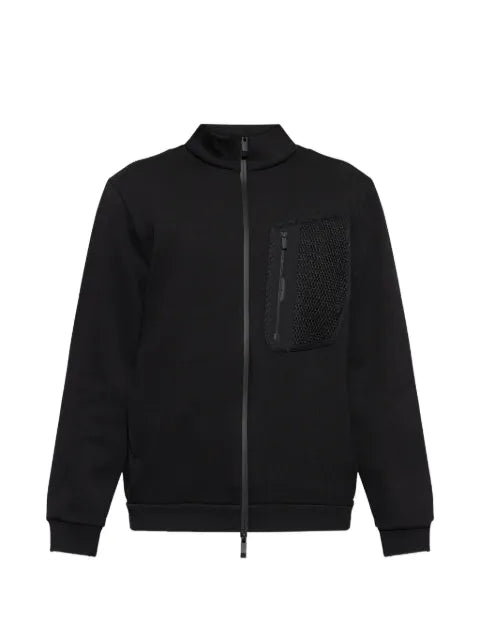 Moncler logo cotton zip-up sweatshirt