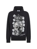 Philipp Plein hoodie Dollar Skull stones