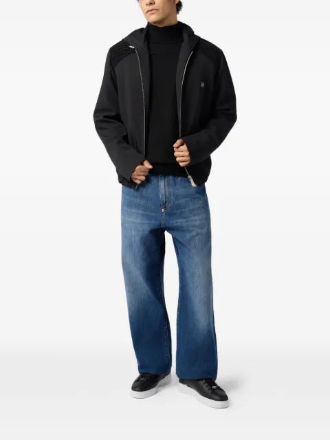 Philipp Plein nylon jacket with cocco inserts
