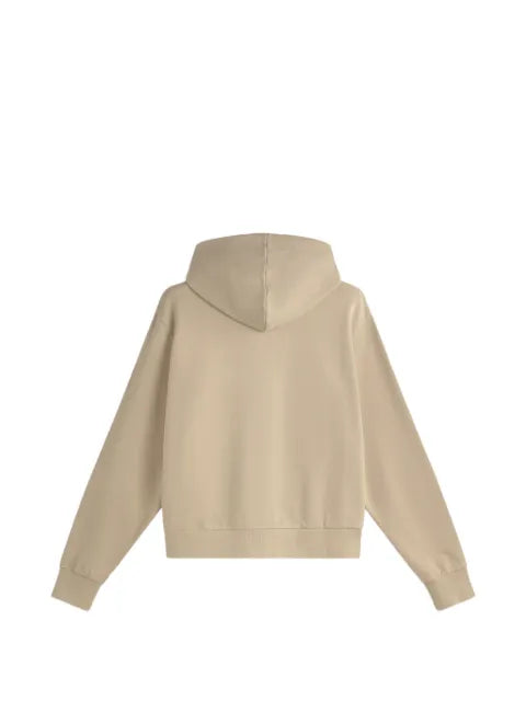 LES HÉRITIERS logo-detail zip-up hoodie