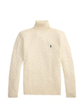 Polo Ralph Lauren cable wool-cashmere roll neck jumper