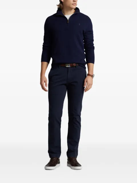 Polo Ralph Lauren quarter-zip textured-knit sweater