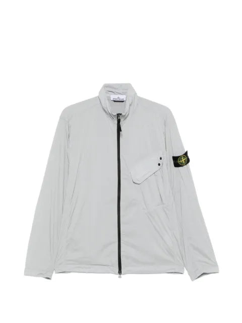Stone Island logo-patch overshirt