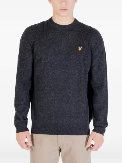 Lyle & Scott logo-patch crew-neck sweater