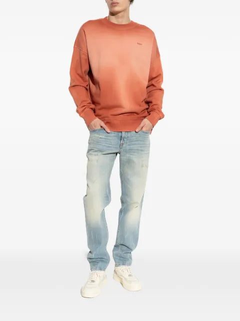 Diesel gradient-effect logo-embroidered sweater