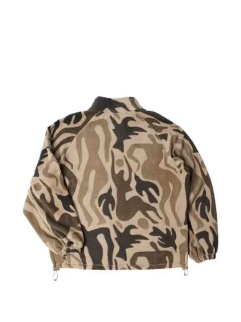 BY PARRA Just Like Heaven abstract-print fleece jacket