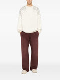 Golden Goose unisex sweatshirt in cotton with embroidered crystals