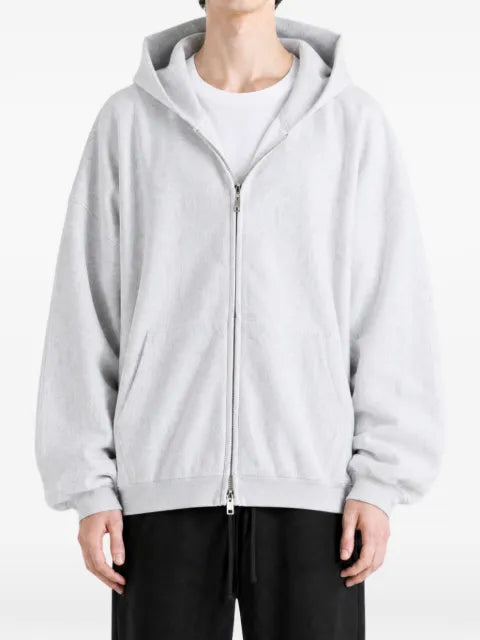 Alexander Wang crystal embellished oversized zip-up hoodie
