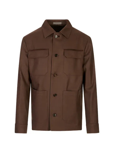 Corneliani button-up multi-pocket jacket