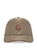 Moncler checked baseball cap