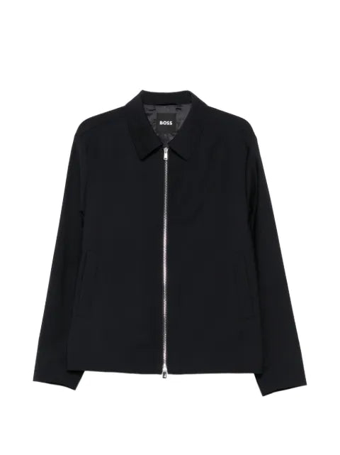 BOSS zip-up collared jacket
