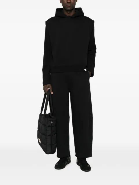 WOC layered-shoulder hoodie