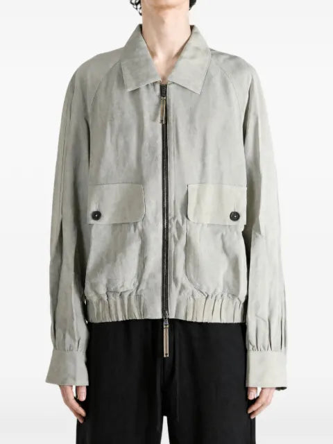 Ziggy Chen panelled-design button-pocket jacket
