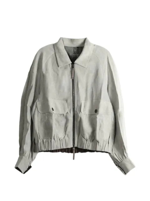 Ziggy Chen panelled-design button-pocket jacket