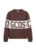 GCDS logo-intarsia crew-neck sweatshirt