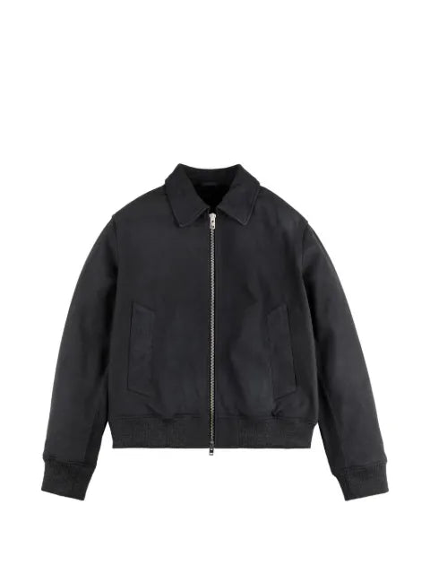 Hogan bomber jacket in nubuck leather