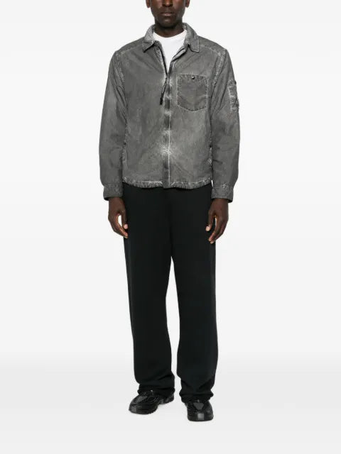 C.P. Company Flatt Nylon Lens padded zipped overshirt