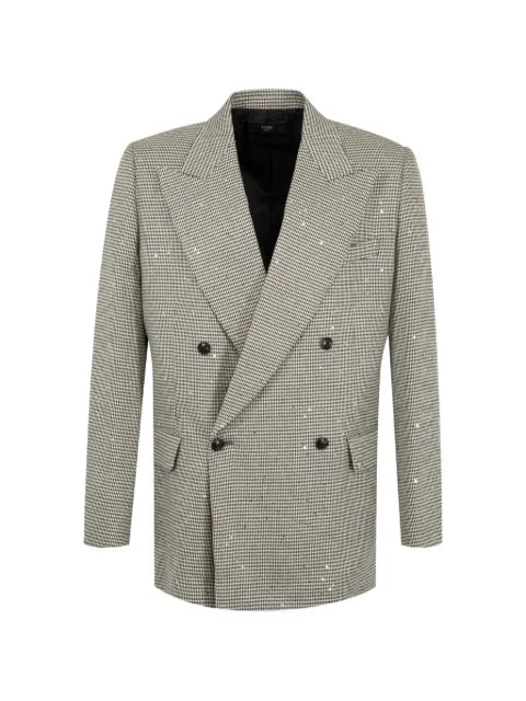 AMIRI sequin-embellished double-breasted blazer