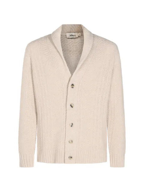 Altea shawl-collar knitted cardigan