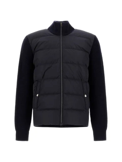 Herno waffle-knit padded cardigan