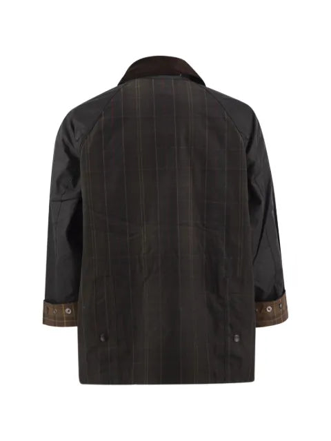 Barbour patchwork waxed cotton jacket