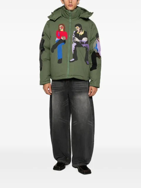 KidSuper embroidered hooded jacket