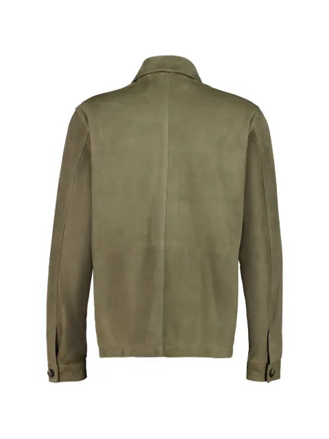 Frescobol Carioca Ravi suede leather shirt jacket