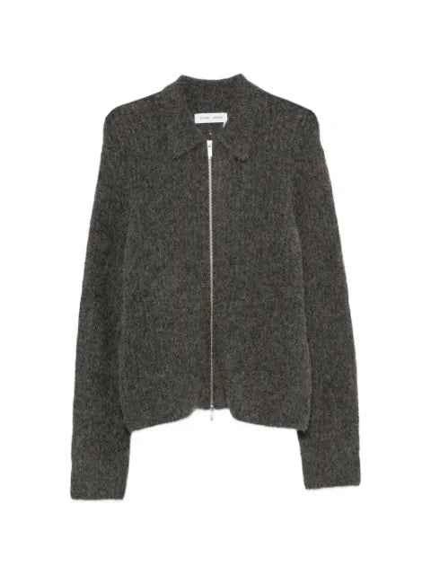 SAMSOE SAMSOE zip-up collared cardigan