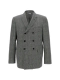 Thom Browne Prince of Wales-check double-breasted wool blazer