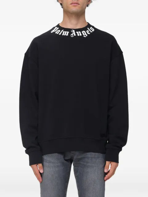 Palm Angels logo-neck sweatshirt
