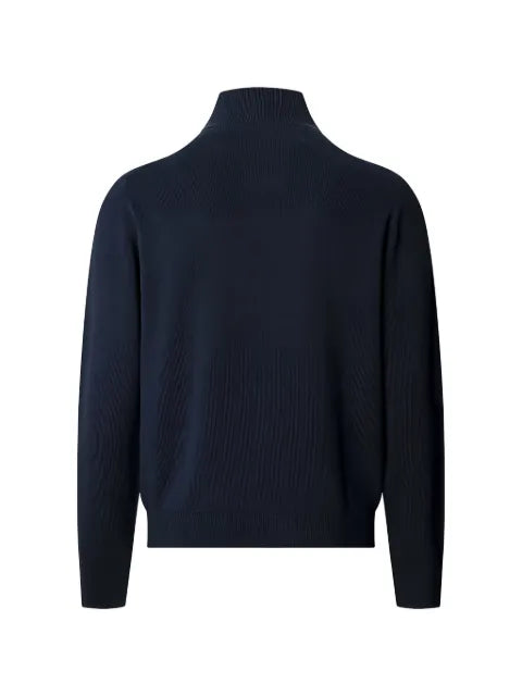 Hackett London quarter-zip logo-embroidered sweater