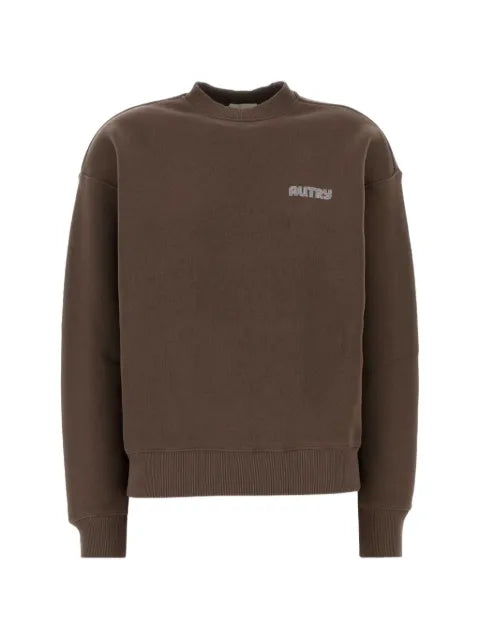 Autry Record logo-embroidered dropped-shoulder sweatshirt