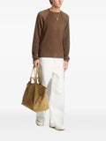 dime ribbed raglan-sleeve sweater