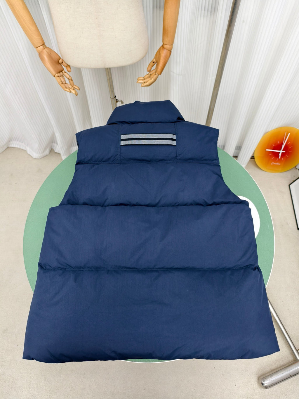 Canada Goose Stand-Collar Navy Blue Quilted Vest