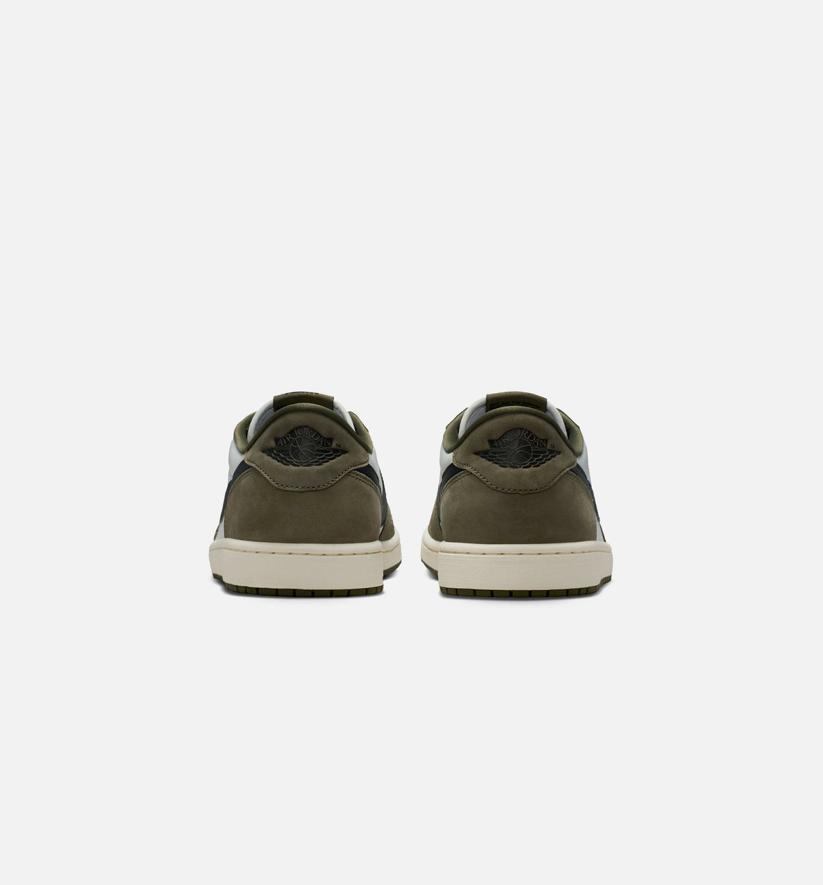 Air Jordan 1 Low OG Medium Olive Men's Sneakers - Olive/Black/White/Sail
