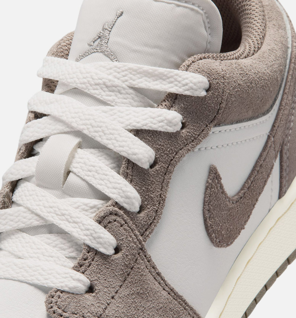 Air Jordan 1 Low Grade School Lifestyle Shoes - Olive Grey/Enigma Stone/Summit White