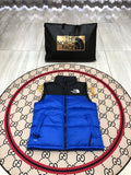 The North Face Quilted Royal Blue and Black Puffer Vest