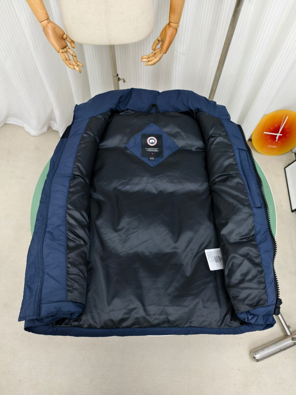 Canada Goose Stand-Collar Navy Blue Quilted Vest