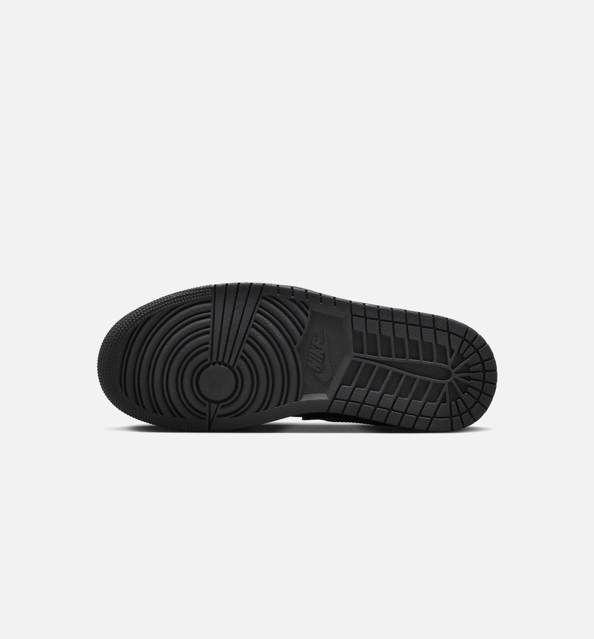 Air Jordan 1 Low Patent Elephant Women's Lifestyle Shoes - Black/White/Metallic Silver